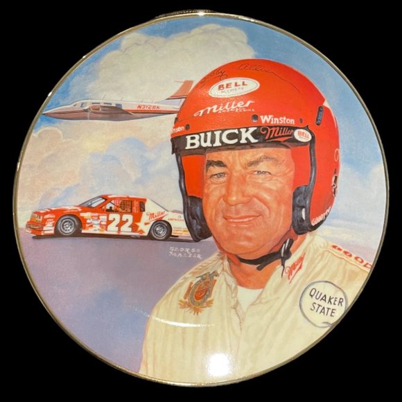 Vintage Nascar Collector Plate "Flying Bobby" Allison - Picture 1 of 2